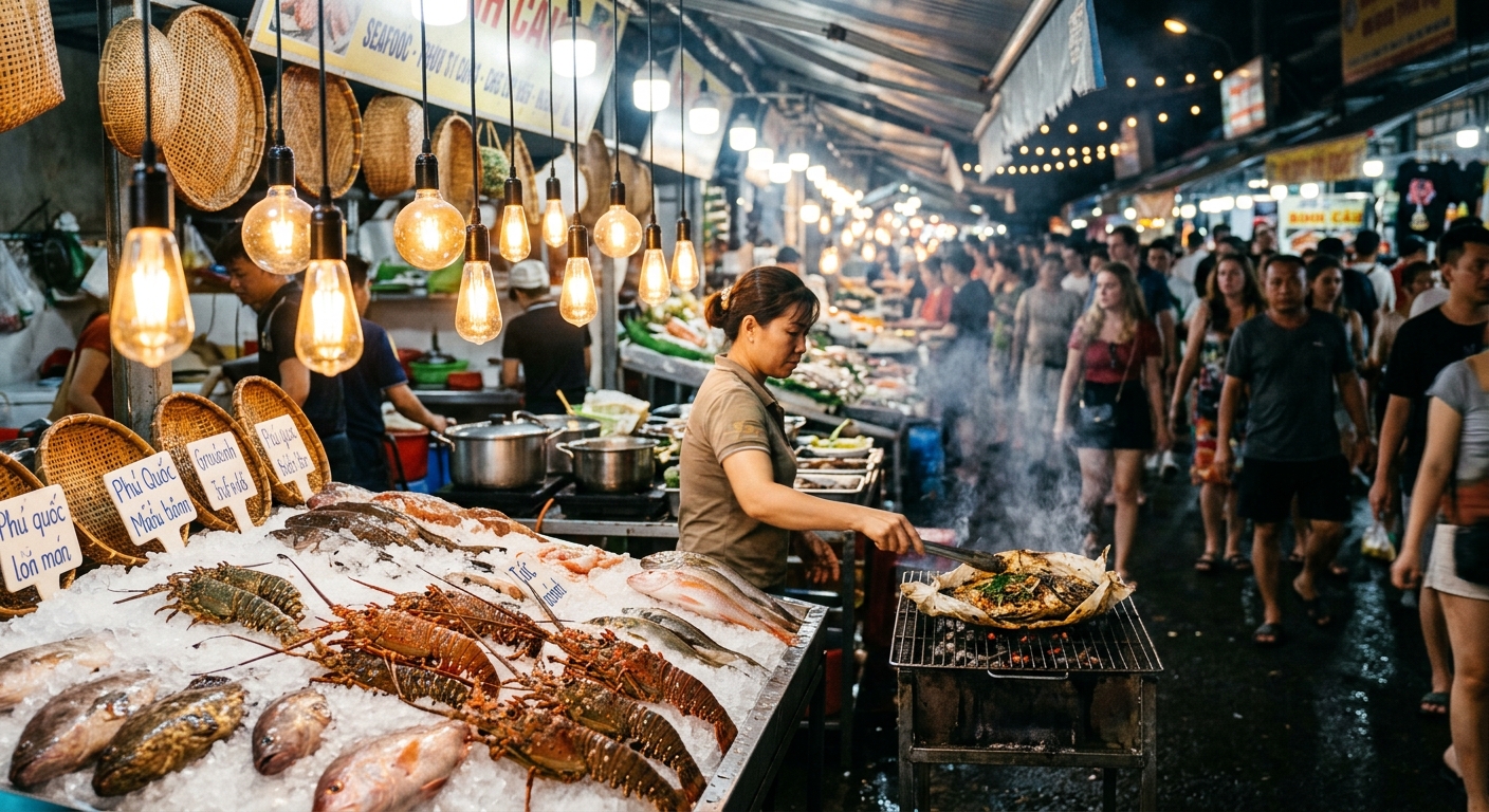 The night market in Phu Quoc: What to actually eat