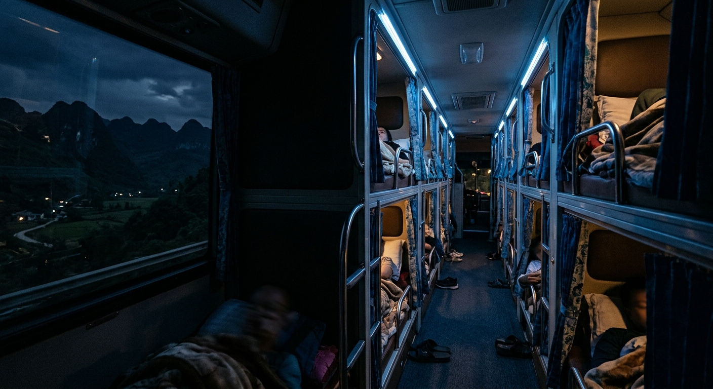 The sleeper bus between Hanoi and Sapa is not what you think