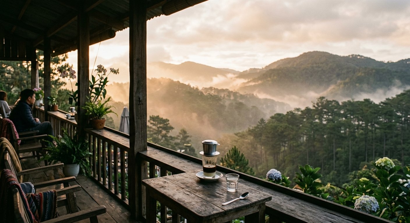The unhurried joy of an afternoon coffee in Da Lat